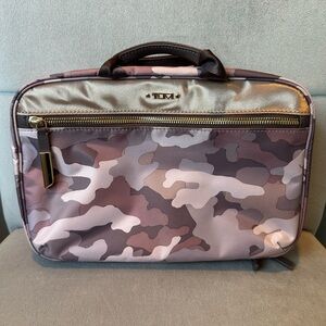 Brand new Tumi Madina Nylon Cosmetics Bag Pink Camo